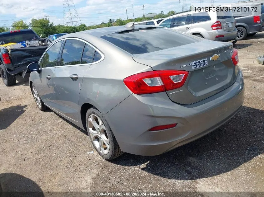 1G1BF5SM3H7210172 2017 Chevrolet Cruze Premier