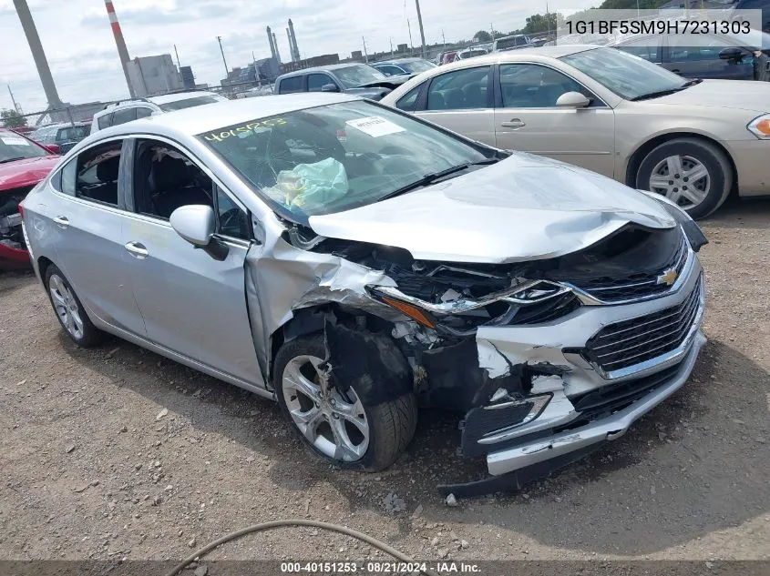 2017 Chevrolet Cruze Premier Auto VIN: 1G1BF5SM9H7231303 Lot: 40151253