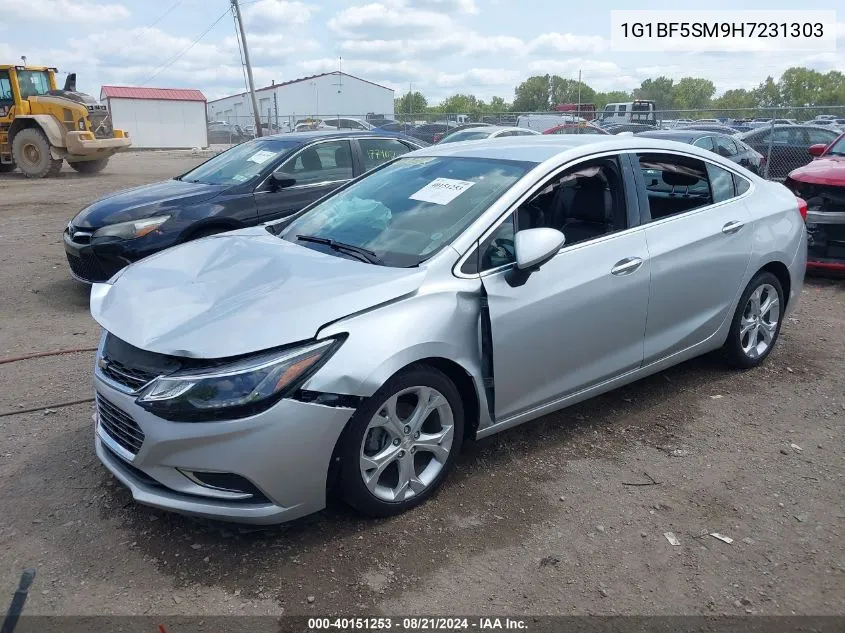 1G1BF5SM9H7231303 2017 Chevrolet Cruze Premier Auto