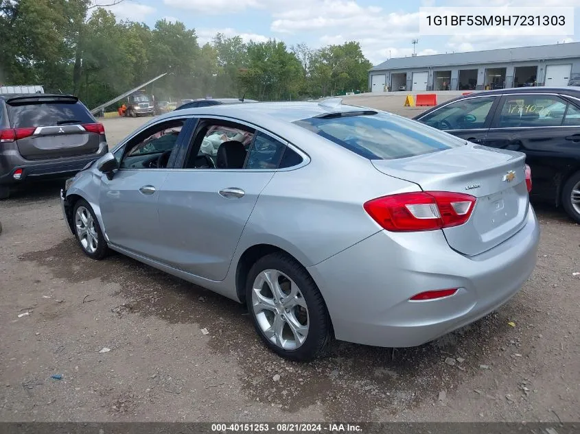 2017 Chevrolet Cruze Premier Auto VIN: 1G1BF5SM9H7231303 Lot: 40151253