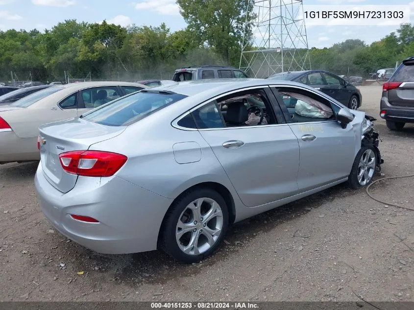 2017 Chevrolet Cruze Premier Auto VIN: 1G1BF5SM9H7231303 Lot: 40151253