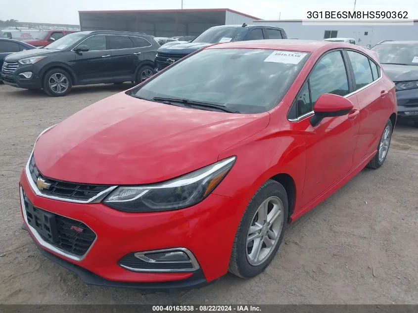 2017 Chevrolet Cruze Lt Auto VIN: 3G1BE6SM8HS590362 Lot: 40163538