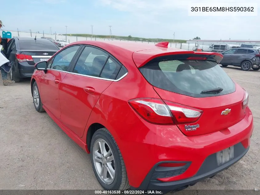 2017 Chevrolet Cruze Lt Auto VIN: 3G1BE6SM8HS590362 Lot: 40163538