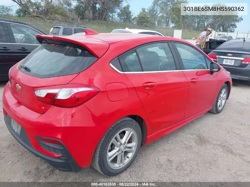 2017 Chevrolet Cruze Lt Auto VIN: 3G1BE6SM8HS590362 Lot: 40163538