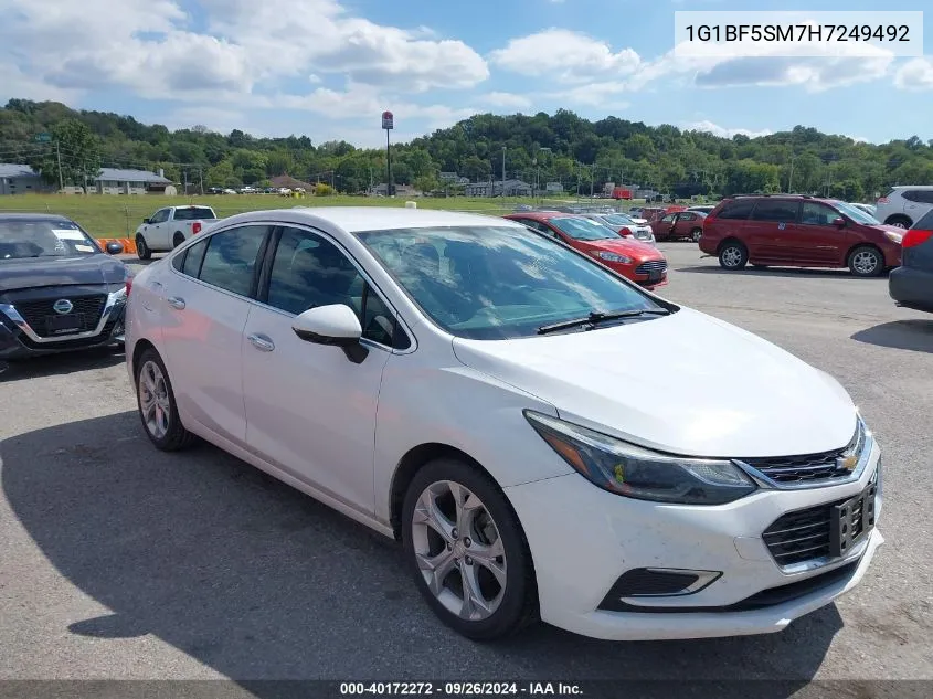 2017 Chevrolet Cruze Premier Auto VIN: 1G1BF5SM7H7249492 Lot: 40172272