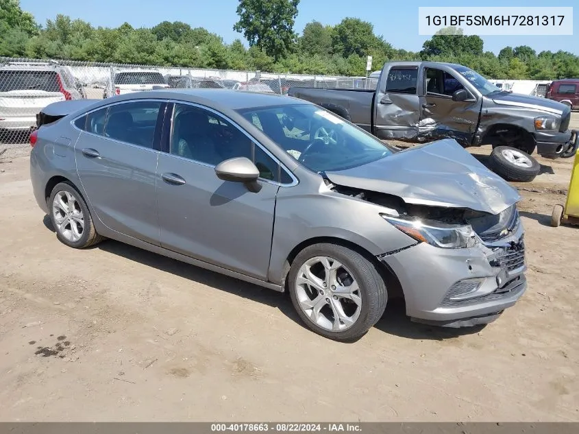 1G1BF5SM6H7281317 2017 Chevrolet Cruze Premier Auto