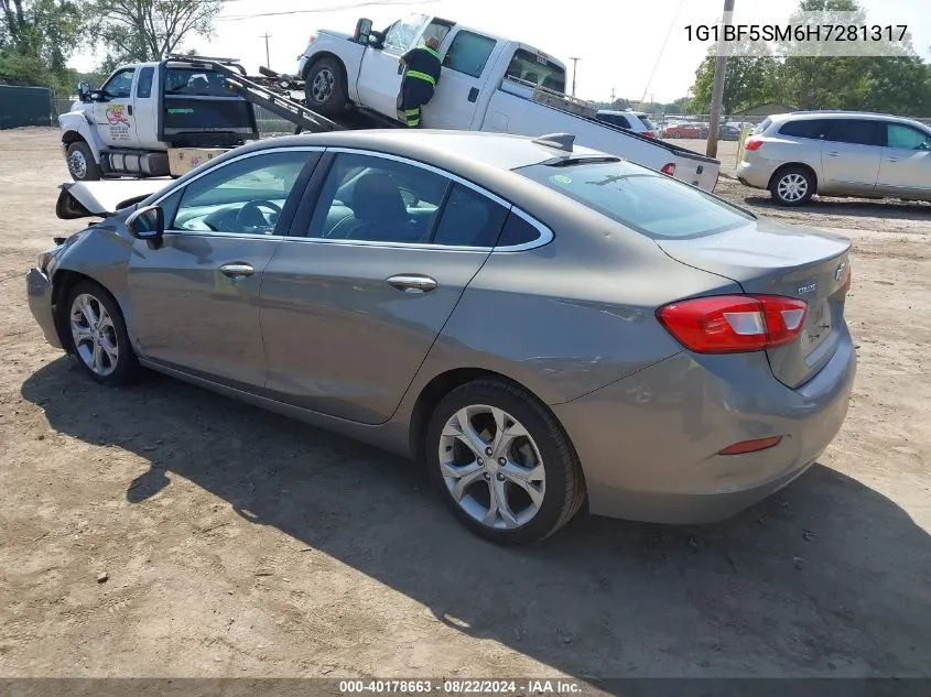 1G1BF5SM6H7281317 2017 Chevrolet Cruze Premier Auto