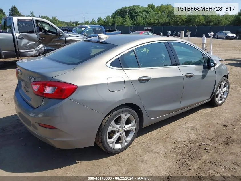 1G1BF5SM6H7281317 2017 Chevrolet Cruze Premier Auto