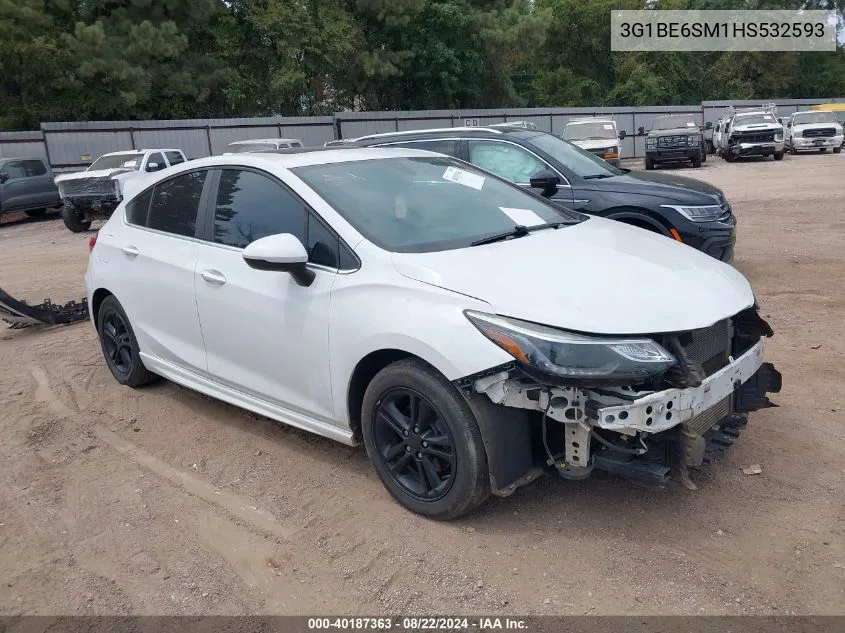 2017 Chevrolet Cruze Lt Auto VIN: 3G1BE6SM1HS532593 Lot: 40187363