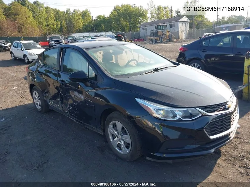 2017 Chevrolet Cruze Ls Auto VIN: 1G1BC5SM6H7168914 Lot: 40188136