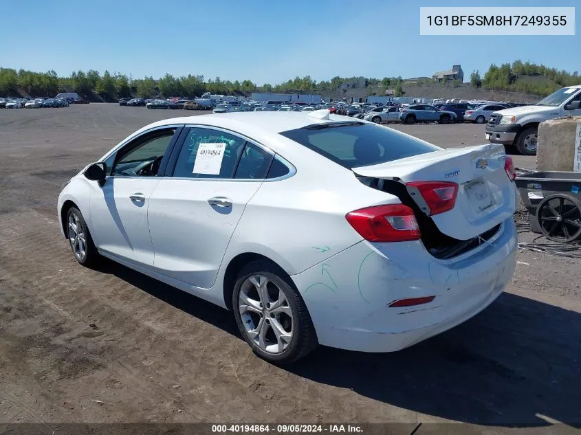 2017 Chevrolet Cruze Premier Auto VIN: 1G1BF5SM8H7249355 Lot: 40194864