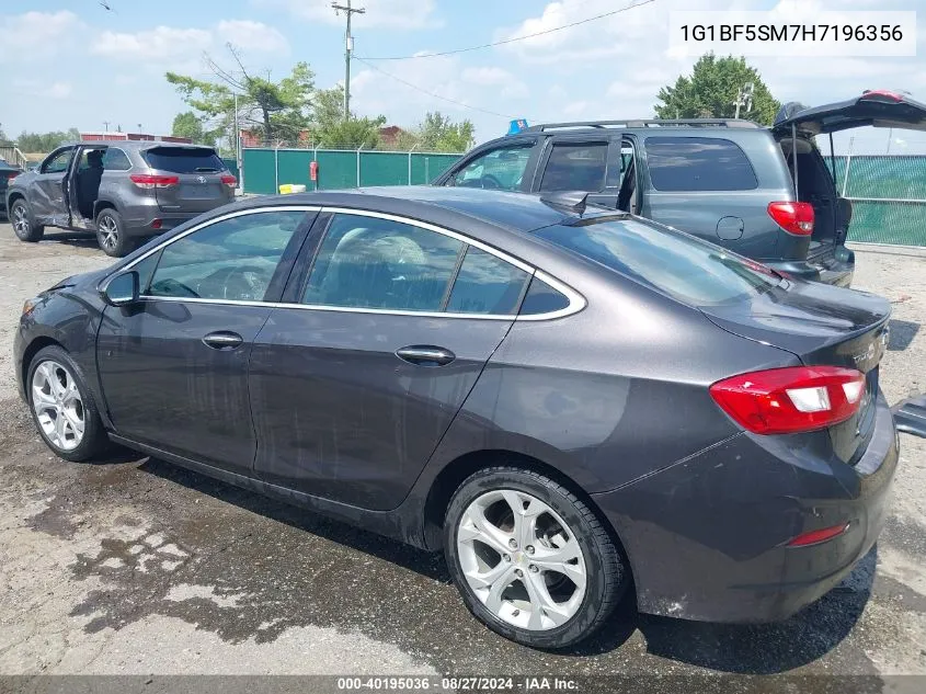 2017 Chevrolet Cruze Premier Auto VIN: 1G1BF5SM7H7196356 Lot: 40195036