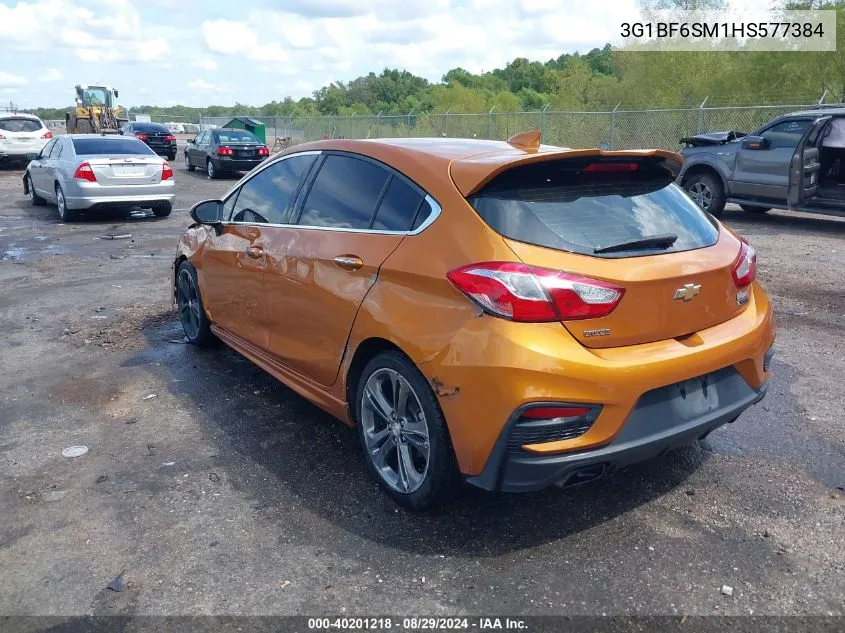 2017 Chevrolet Cruze Premier Auto VIN: 3G1BF6SM1HS577384 Lot: 40201218