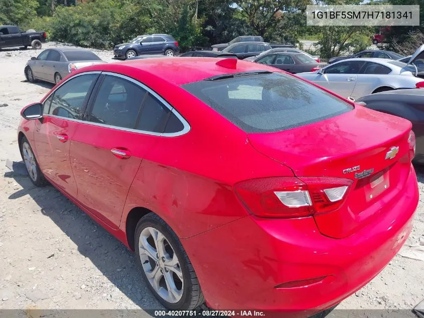 1G1BF5SM7H7181341 2017 Chevrolet Cruze Premier Auto