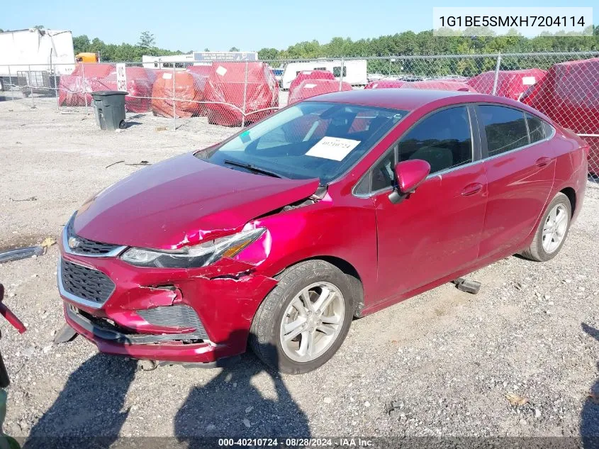 1G1BE5SMXH7204114 2017 Chevrolet Cruze Lt Auto