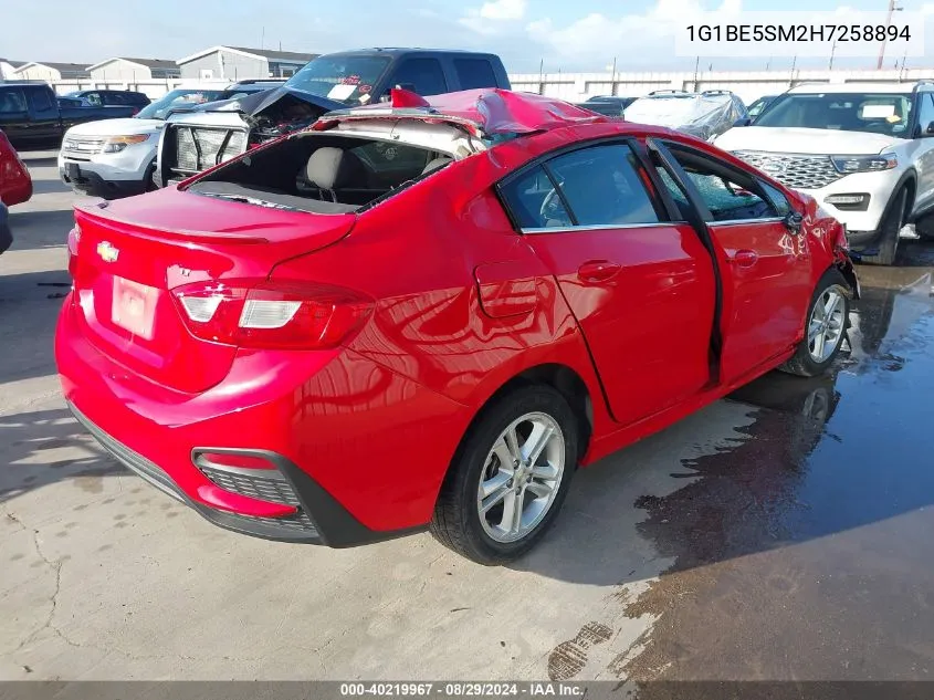 1G1BE5SM2H7258894 2017 Chevrolet Cruze Lt Auto