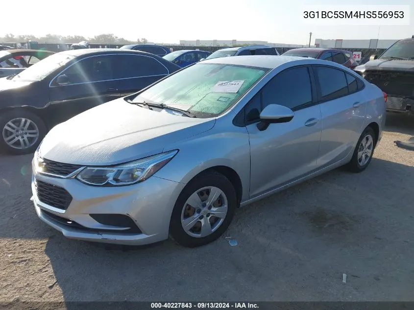 2017 Chevrolet Cruze Ls Auto VIN: 3G1BC5SM4HS556953 Lot: 40227843