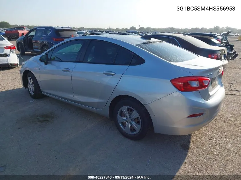 2017 Chevrolet Cruze Ls Auto VIN: 3G1BC5SM4HS556953 Lot: 40227843