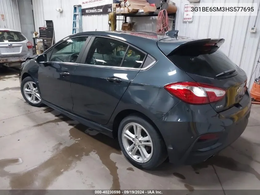 2017 Chevrolet Cruze Lt Auto VIN: 3G1BE6SM3HS577695 Lot: 40230598