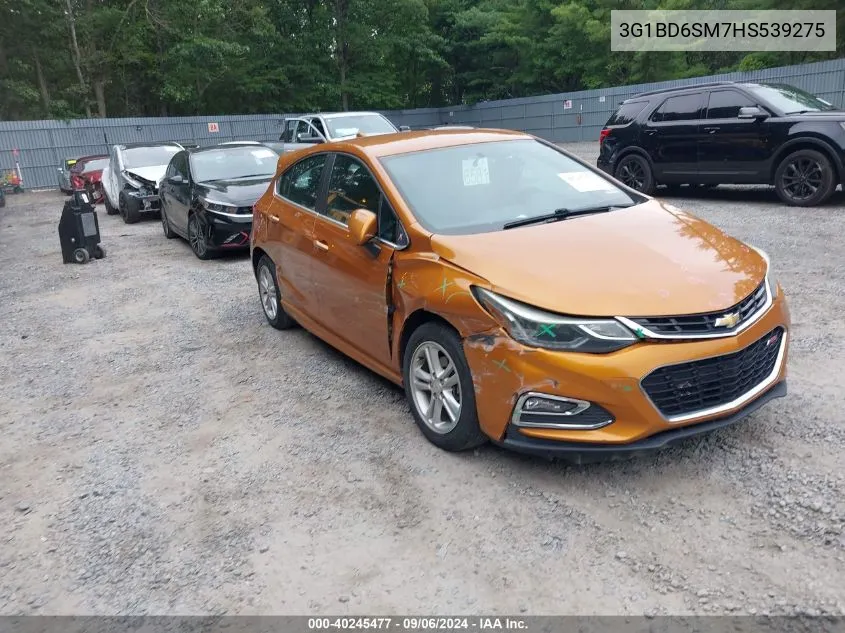 2017 Chevrolet Cruze Lt Manual VIN: 3G1BD6SM7HS539275 Lot: 40245477