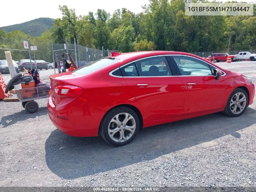 1G1BF5SM1H7104447 2017 Chevrolet Cruze Premier Auto