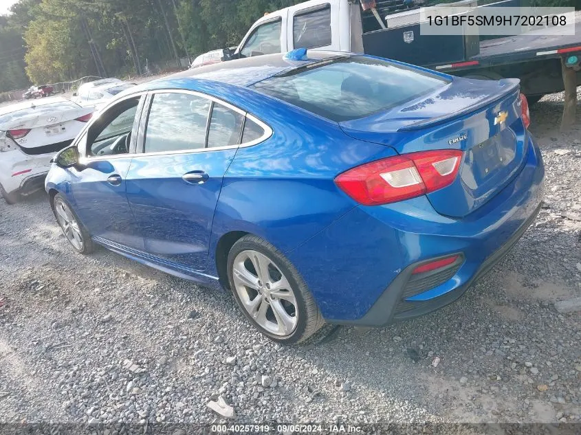 1G1BF5SM9H7202108 2017 Chevrolet Cruze Premier Auto