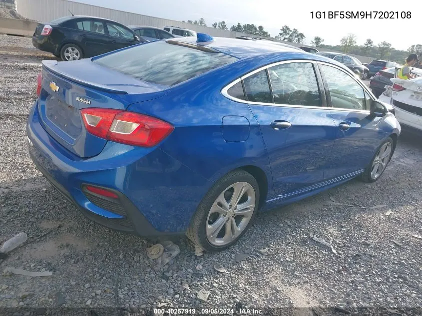 1G1BF5SM9H7202108 2017 Chevrolet Cruze Premier Auto