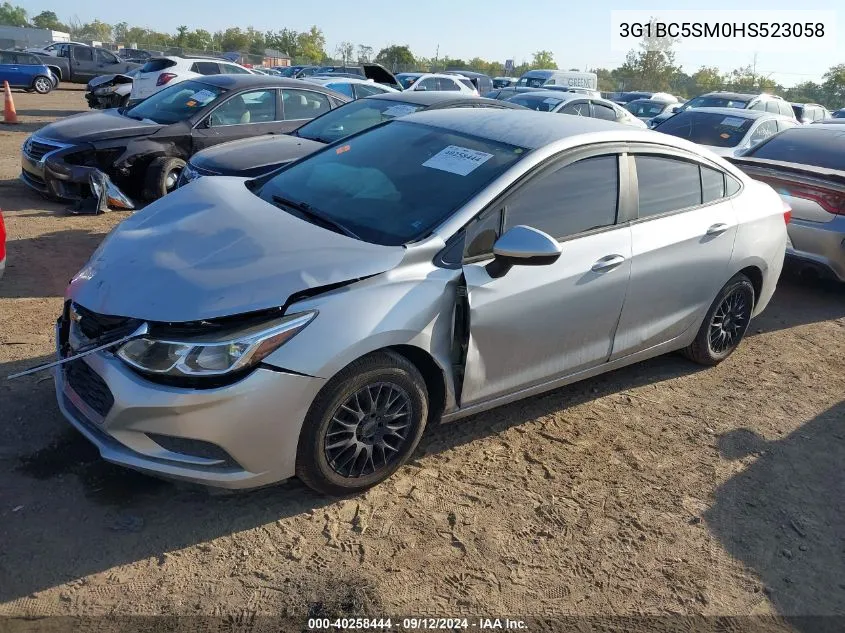 2017 Chevrolet Cruze Ls Auto VIN: 3G1BC5SM0HS523058 Lot: 40258444