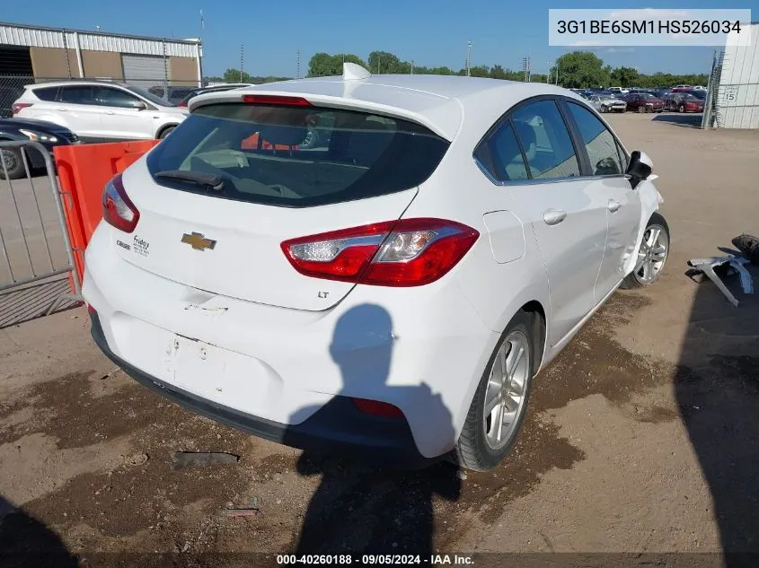 2017 Chevrolet Cruze Lt Auto VIN: 3G1BE6SM1HS526034 Lot: 40260188