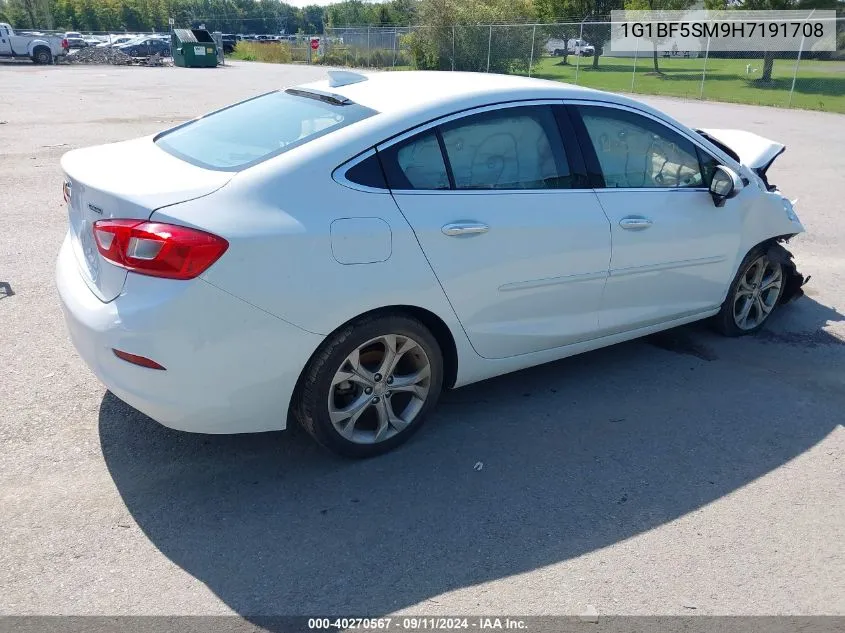 1G1BF5SM9H7191708 2017 Chevrolet Cruze Premier Auto