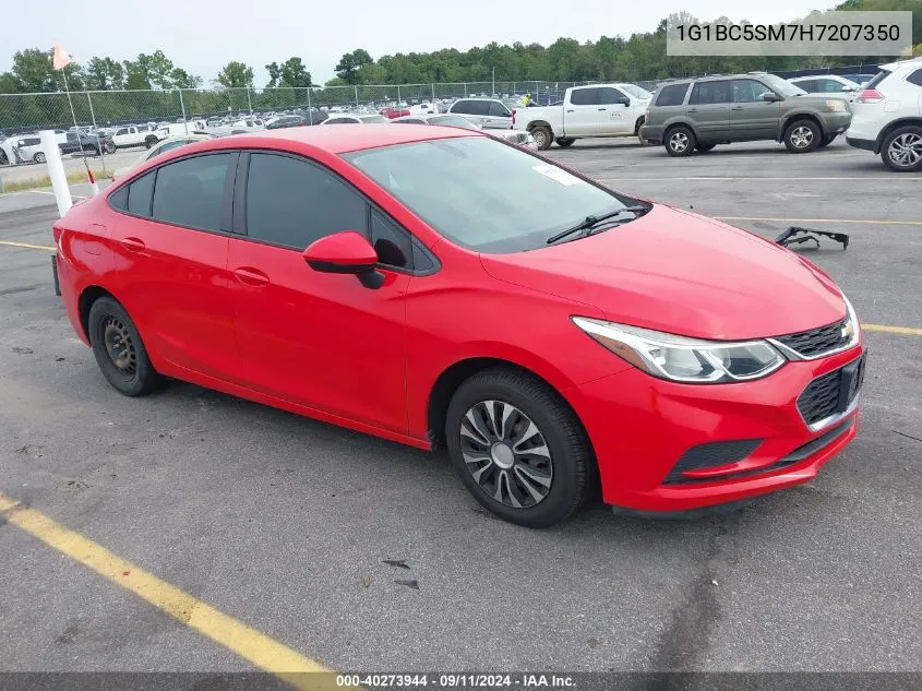 2017 Chevrolet Cruze Ls Auto VIN: 1G1BC5SM7H7207350 Lot: 40273944