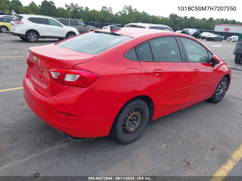 2017 Chevrolet Cruze Ls Auto VIN: 1G1BC5SM7H7207350 Lot: 40273944