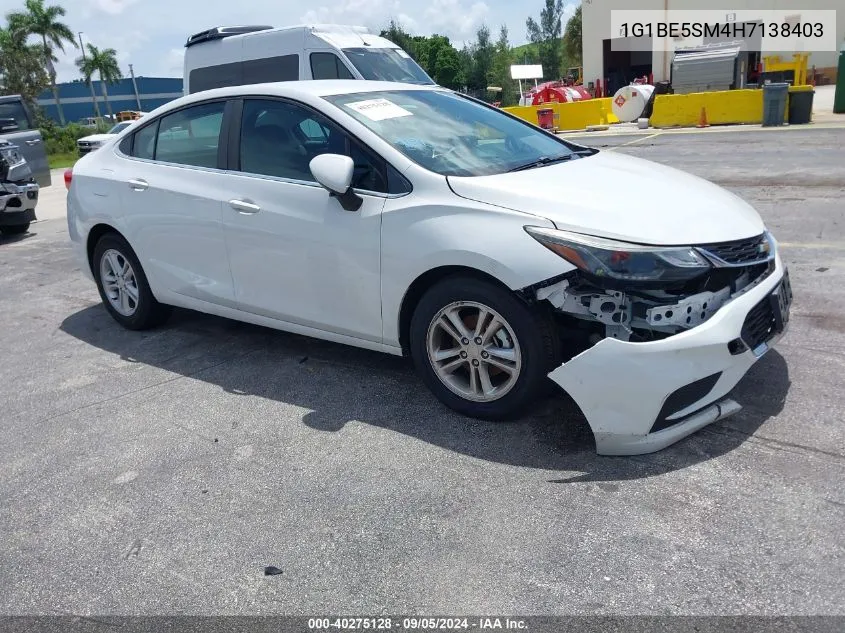 1G1BE5SM4H7138403 2017 Chevrolet Cruze Lt Auto