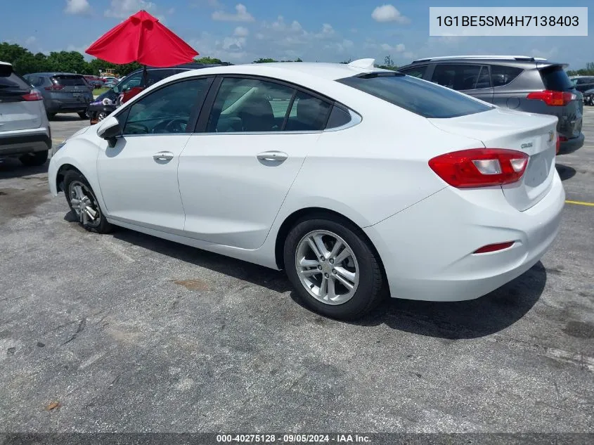 2017 Chevrolet Cruze Lt Auto VIN: 1G1BE5SM4H7138403 Lot: 40275128