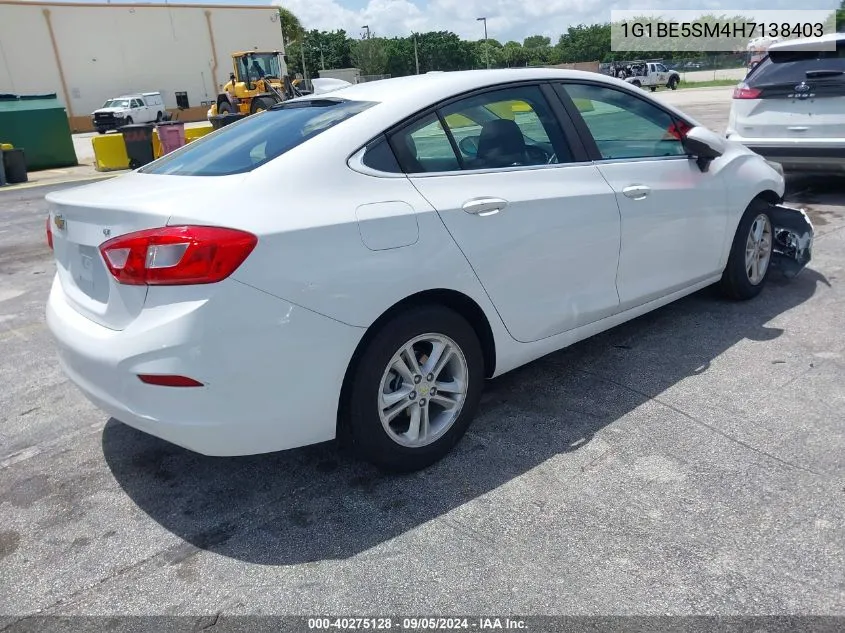 1G1BE5SM4H7138403 2017 Chevrolet Cruze Lt Auto