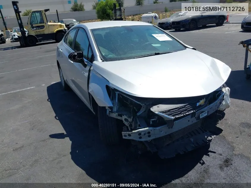 2017 Chevrolet Cruze Lt Auto VIN: 1G1BE5SM8H7112726 Lot: 40280151