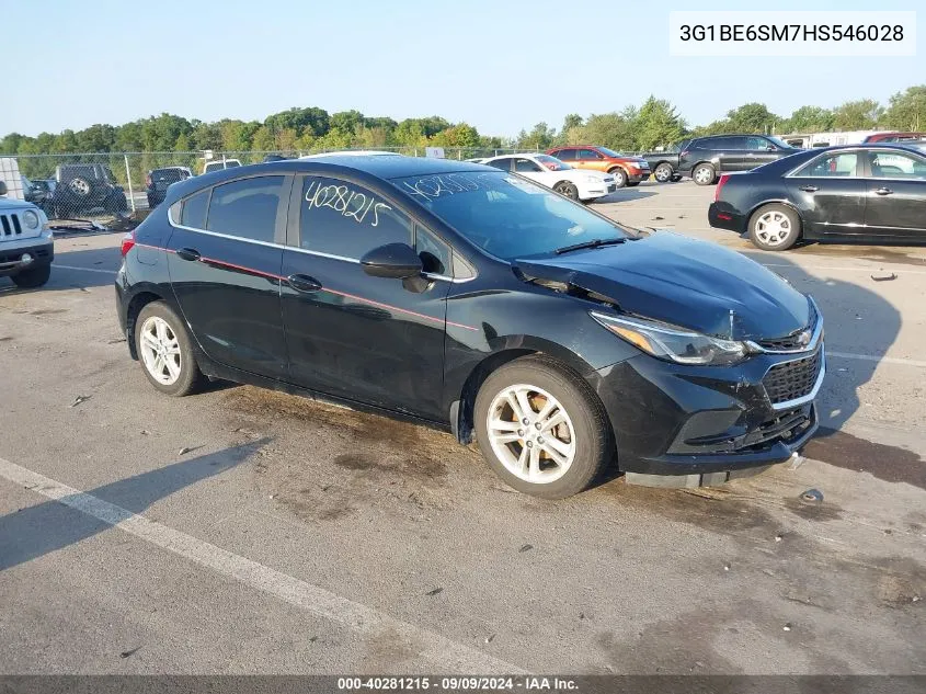 2017 Chevrolet Cruze Lt Auto VIN: 3G1BE6SM7HS546028 Lot: 40281215