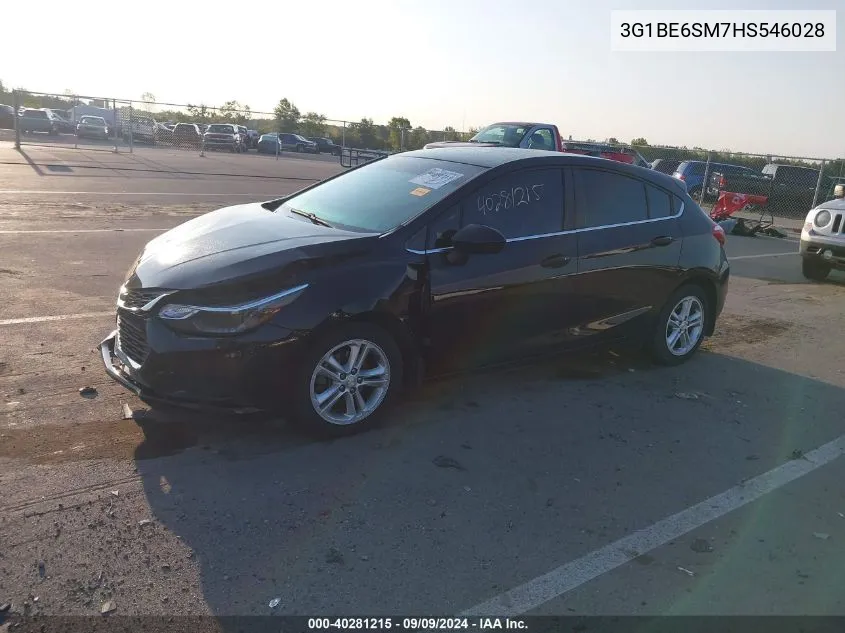 3G1BE6SM7HS546028 2017 Chevrolet Cruze Lt Auto