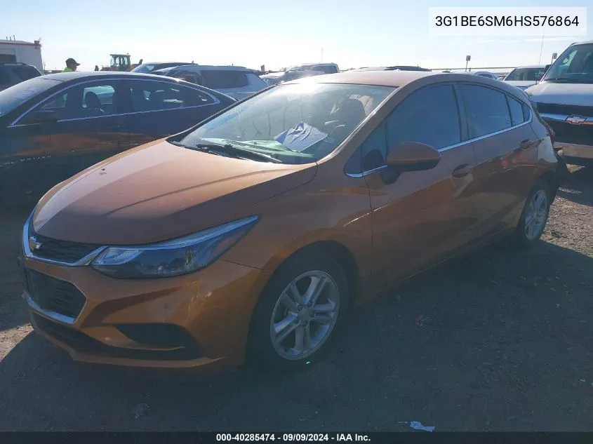 3G1BE6SM6HS576864 2017 Chevrolet Cruze Lt Auto