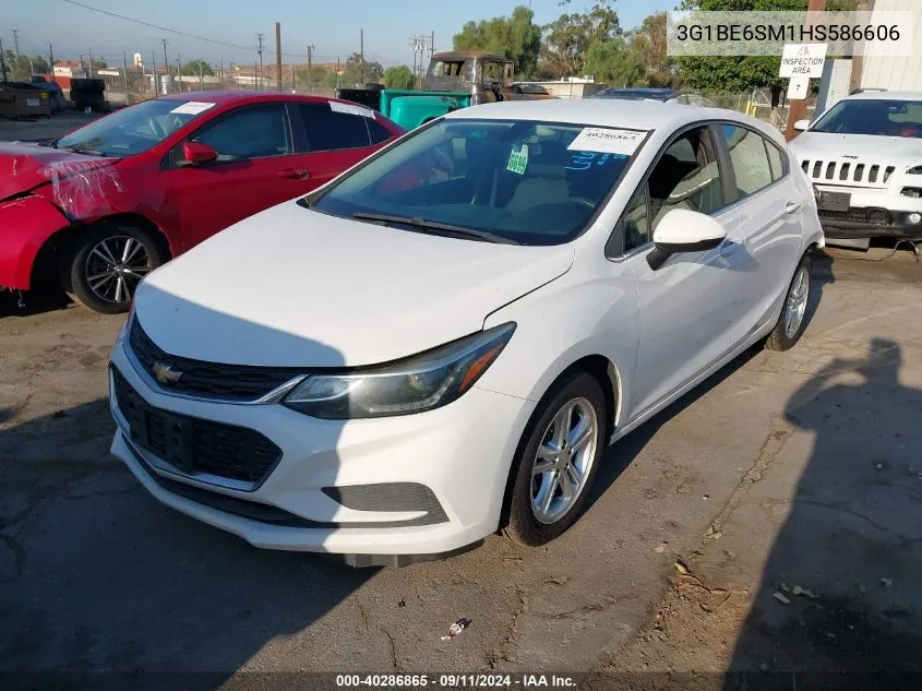 3G1BE6SM1HS586606 2017 Chevrolet Cruze Lt