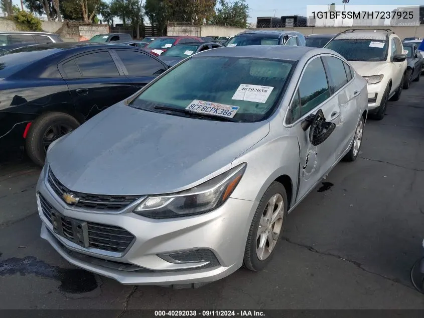 2017 Chevrolet Cruze Premier Auto VIN: 1G1BF5SM7H7237925 Lot: 40292038