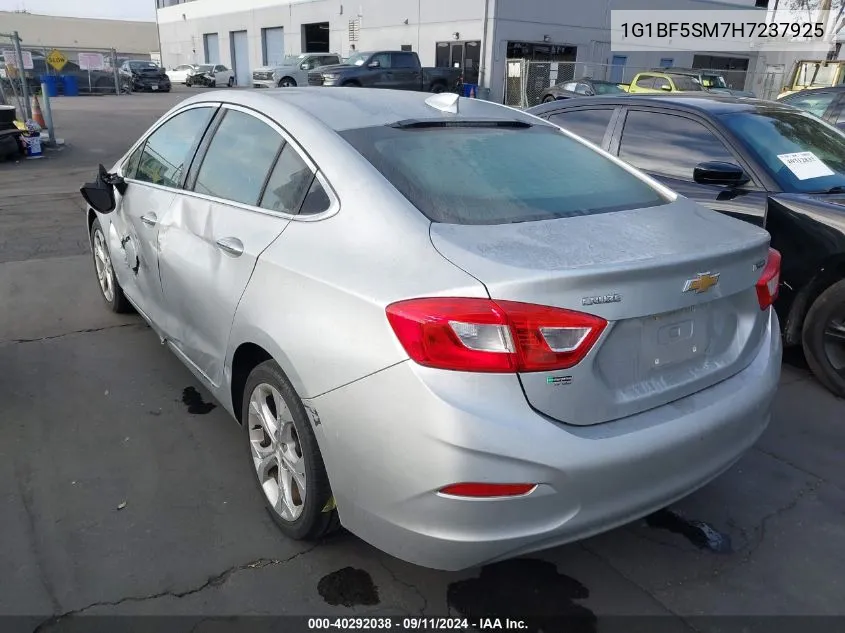 2017 Chevrolet Cruze Premier Auto VIN: 1G1BF5SM7H7237925 Lot: 40292038