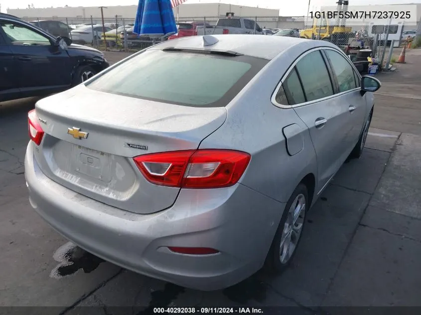 1G1BF5SM7H7237925 2017 Chevrolet Cruze Premier Auto