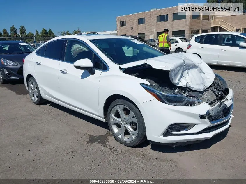 2017 Chevrolet Cruze Premier Auto VIN: 3G1BF5SM9HS554171 Lot: 40293956