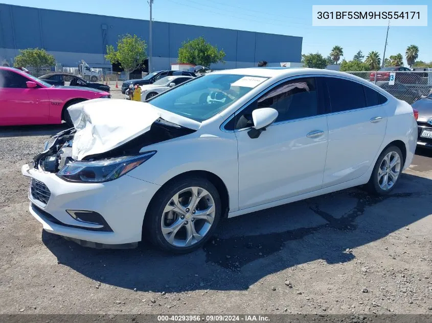 2017 Chevrolet Cruze Premier Auto VIN: 3G1BF5SM9HS554171 Lot: 40293956