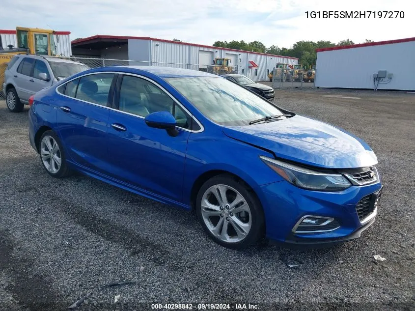 2017 Chevrolet Cruze Premier Auto VIN: 1G1BF5SM2H7197270 Lot: 40298842