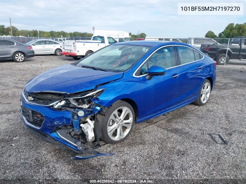 1G1BF5SM2H7197270 2017 Chevrolet Cruze Premier Auto