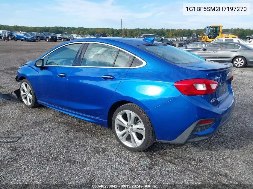 1G1BF5SM2H7197270 2017 Chevrolet Cruze Premier Auto