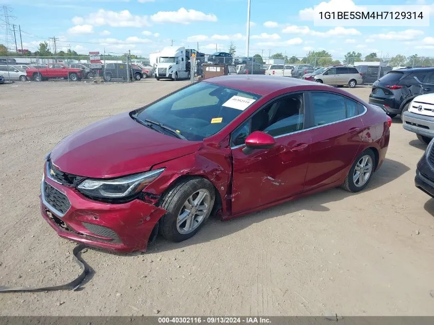 2017 Chevrolet Cruze Lt Auto VIN: 1G1BE5SM4H7129314 Lot: 40302116