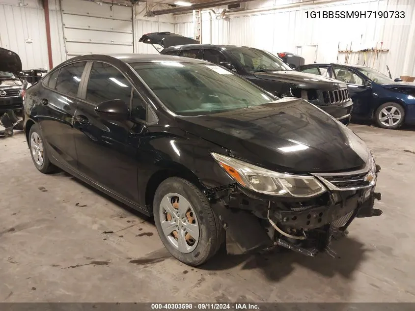 2017 Chevrolet Cruze Ls Manual VIN: 1G1BB5SM9H7190733 Lot: 40303598